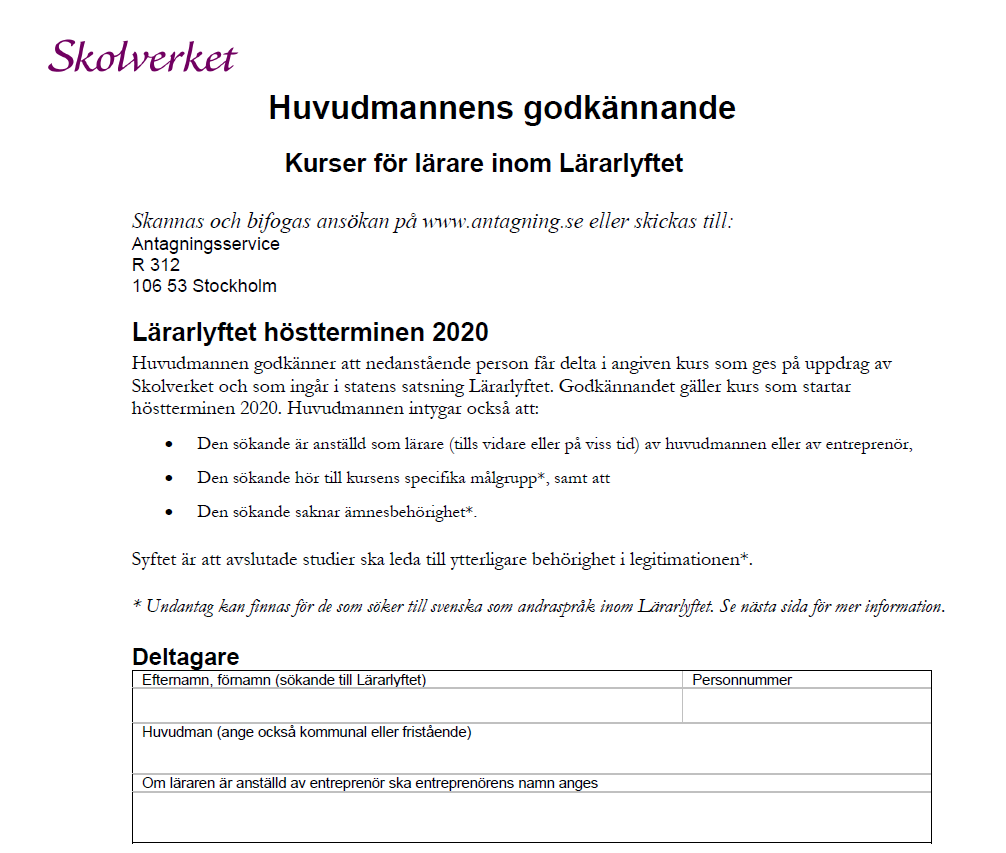 Lärarlyftet Utbildningsvetenskapliga fakulteten, universitet